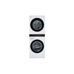 LG 4.5 Cu. Ft. Washer, 7.4 Cu. Ft. Dryer White Stack Laundry-WKE100HWA