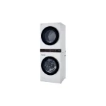 LG 4.5 Cu. Ft. Washer, 7.4 Cu. Ft. Dryer White Stack Laundry-WKE100HWA - Image 3