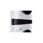LG 4.5 Cu. Ft. Washer, 7.4 Cu. Ft. Dryer White Stack Laundry-WKE100HWA - Image 7