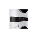 LG 4.5 Cu. Ft. Washer, 7.4 Cu. Ft. Dryer White Stack Laundry-WKE100HWA - Image 8
