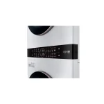 LG 4.5 Cu. Ft. Washer, 7.4 Cu. Ft. Dryer White Stack Laundry-WKE100HWA - Image 9