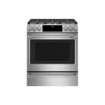 Café  30" 5.7 Cu. Ft. Slide-In Front Control Dual-Fuel Convection Range - CC2S900P2MS1